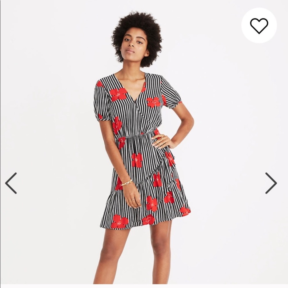 Madewell Striped Floral Dress